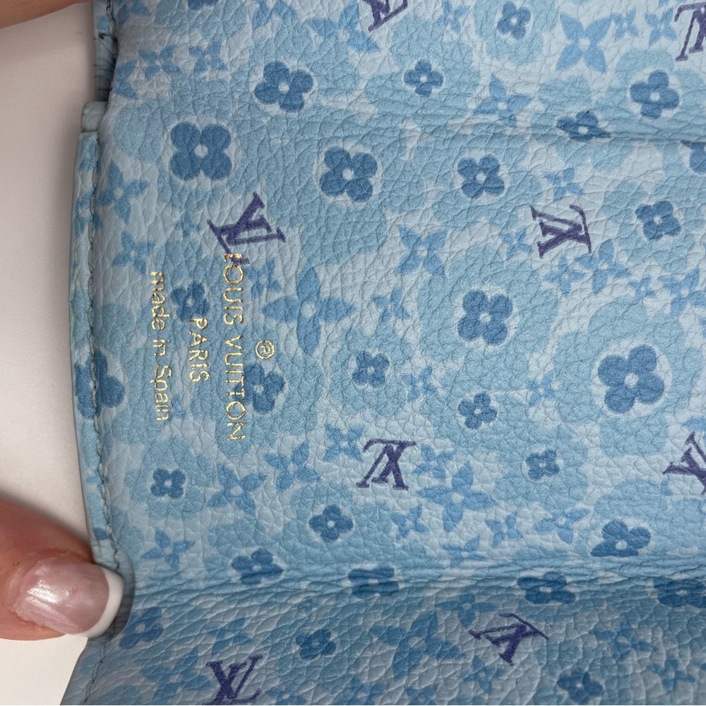 Louis Vuitton rare lock Light mini Blue Wallet - Picture 14 of 16